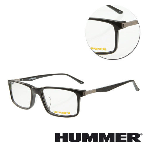 【HUMMER】方框板材黑色光學眼鏡(02-H2-311w-C1)
