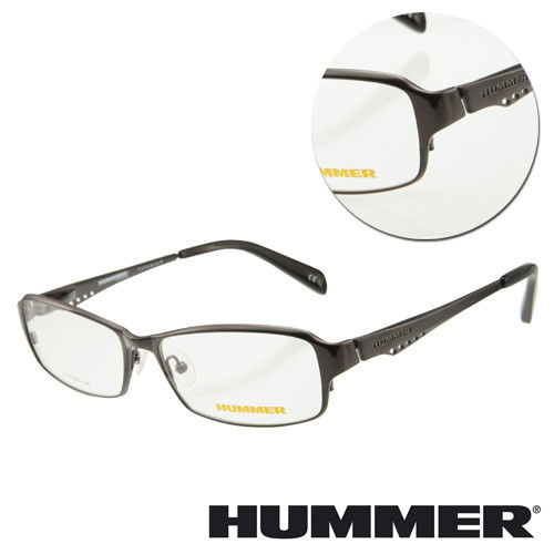 【HUMMER】鈦金屬全框槍色光學眼鏡(H1-1005-C4)