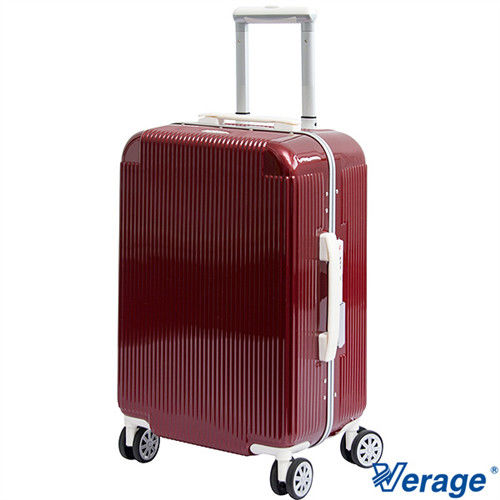 Verage~維麗杰 24吋流線水漾系列細框旅行箱 (紅)