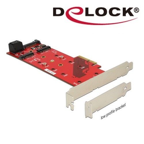 Delock M.2 NGFF SSD x3 PCI express擴充卡－89394