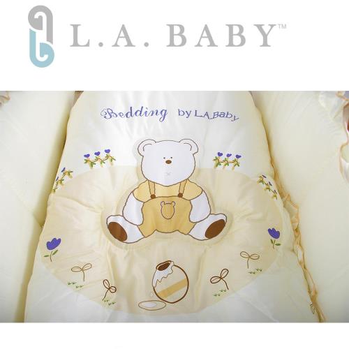 美國 L.A. Baby 田園巴黎純棉五件式寢具組S(90 x 50 cm)