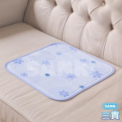 日本SANKi 雪花紫 固態凝膠冰涼枕坐墊 1入 可選