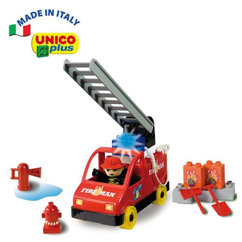 【義大利Unico】主題系列-消防車組-行動