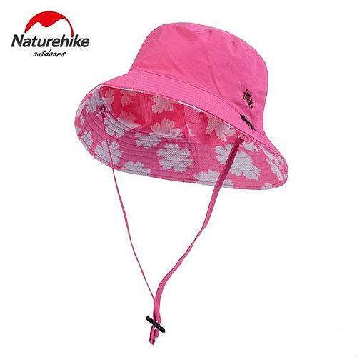 【Naturehike】迷彩潮流款速乾透氣漁夫帽/遮陽帽/防曬帽 (花朵桃紅)