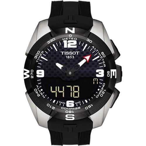 TISSOTT-TOUCH鈦金屬太陽能觸控腕錶NBA特別版腕錶-黑/45mmT0914204720701