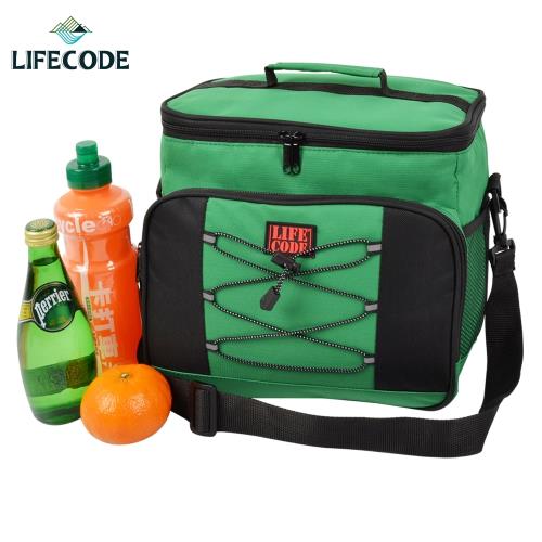 【LIFECODE】歐風保冰袋/保溫袋 /保冷袋 (15L) - 綠色 