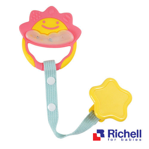 任-Richell日本利其爾 固齒器-粉紅色一般型(附固定夾)