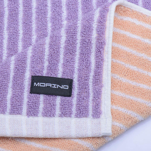 【MORINO】MIT美國棉雙面條紋浴巾(2入組)