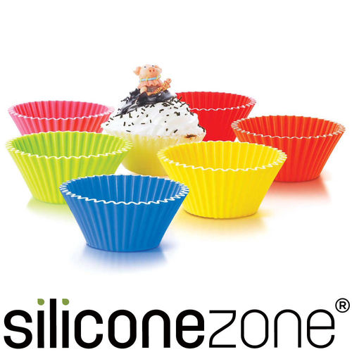【Siliconezone】5.8cm施理康耐熱造型杯子蛋糕模(12入裝)