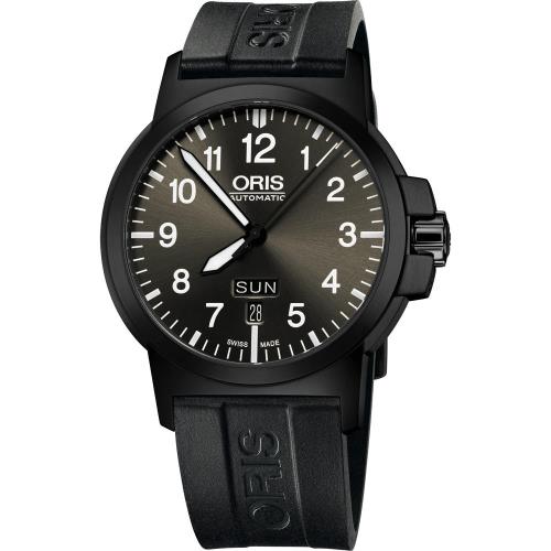 Oris BC3 Advanced 日曆星期機械腕錶-鐵灰x黑/42mm 0173576414733-0742205B