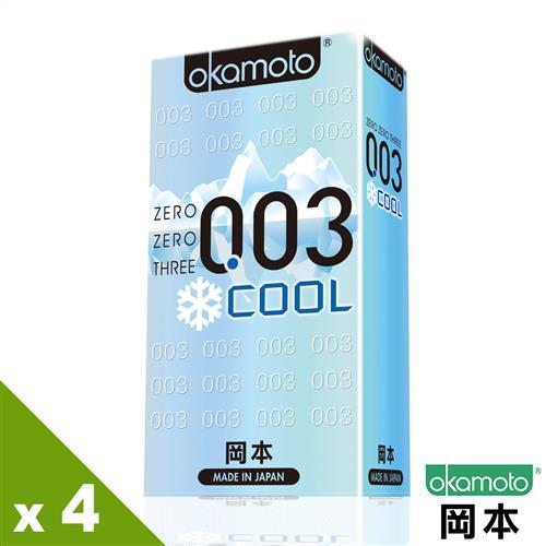 【岡本OK】 COOL 冰炫極薄保險套(6入X4盒)/有效期限：2024.03