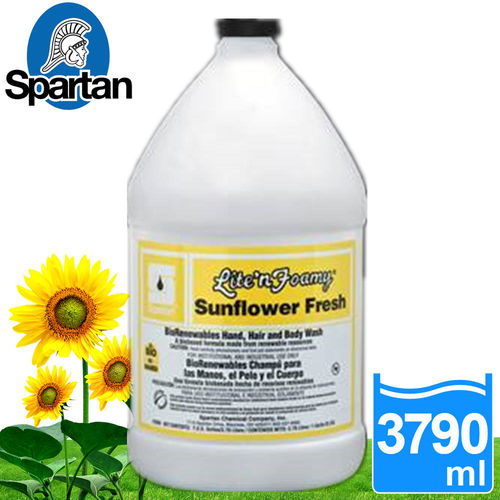 【Spartan斯巴達】Sunflower Fresh環保向日葵泡沫洗手沐浴乳(3790cc)