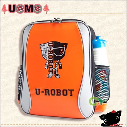 【UnMe】機器人S風單層後背書包（鏡橘色)
