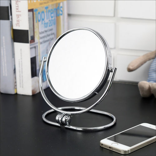 BuyJM 摺疊式2倍放大雙面化妝鏡/立鏡(2入)