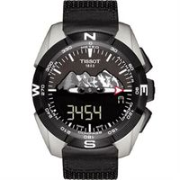 TISSOT 天梭 T-TOUCH EXPERT 太陽能觸控腕錶-黑/45mm T0914204605110