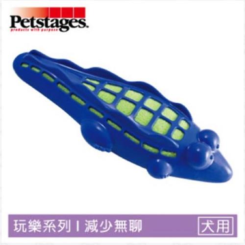 《美國 Petstages》啾啾彈力鱷魚-1205-L (幼/成/老犬) 寵物互動 吸引追逐 狗玩具