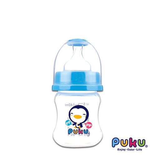 任-PUKU藍色企鵝 寬口PP奶瓶140cc(水色)
