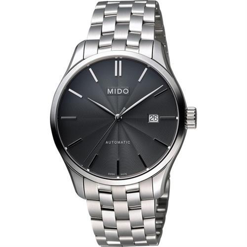 MIDOBellunaIIGent經典機械腕錶-黑x銀/40mmM0244071106100