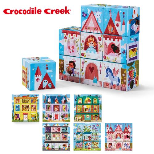 美國Crocodile Creek  趣味六面方塊拼圖系列-女孩夢想屋