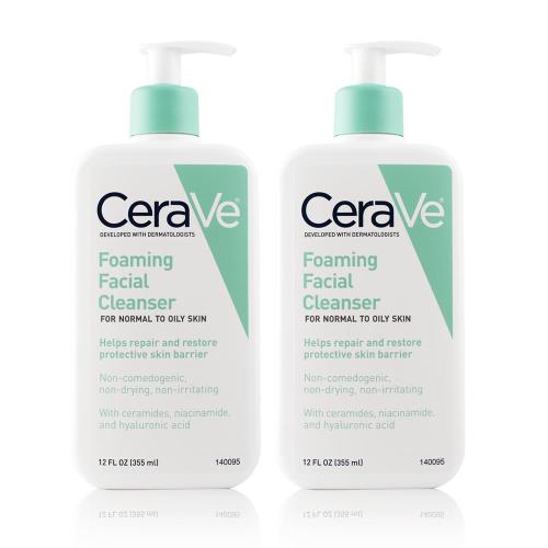 CeraVe 絲若膚 泡沫潔膚凝膠 CeraVe Foaming Facial Cleanser 355ml x 2 (公司貨)