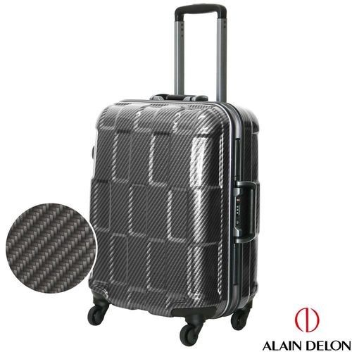 ALAIN DELON 亞蘭德倫 20吋TPU系列鋁框行李箱(黑) 