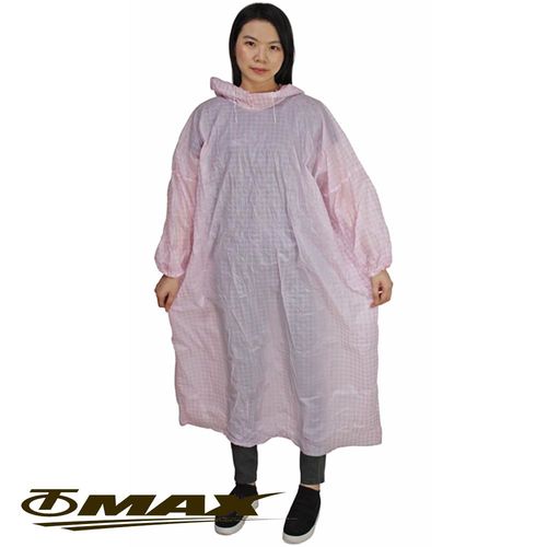 OMAX格紋粉彩輕便雨衣-6入(顏色隨機)