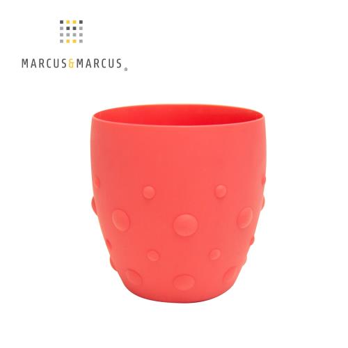 【MARCUS&MARCUS】動物樂園矽膠防滑學習杯-獅子(紅)