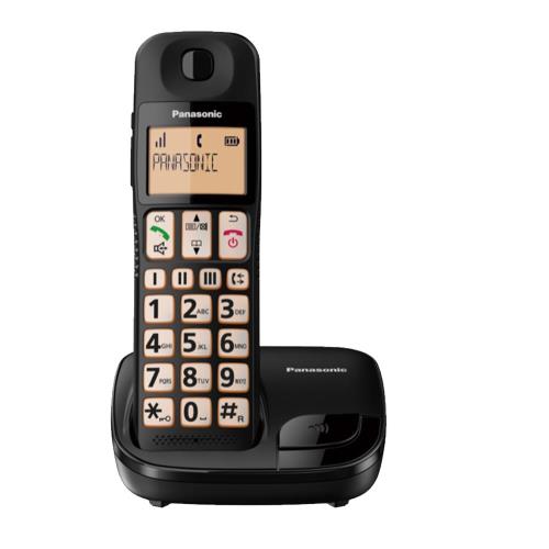 Panasonic國際牌 DECT大字體大按鍵數位無線電話KX-TGE110TW