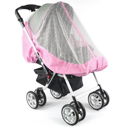 YIP Baby 高級推車專用蚊帳 (通用款)-粉紅