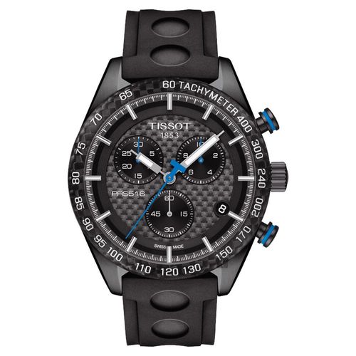 TISSOT天梭PRS516三眼計時腕錶-黑/42mmT1004173720100