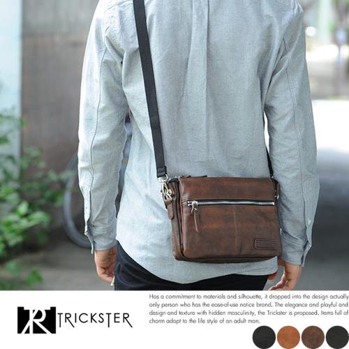 【TRICKSTER】日本品牌 3層式內袋 斜背包 A5小包手拿包 多口袋側背包 tr102