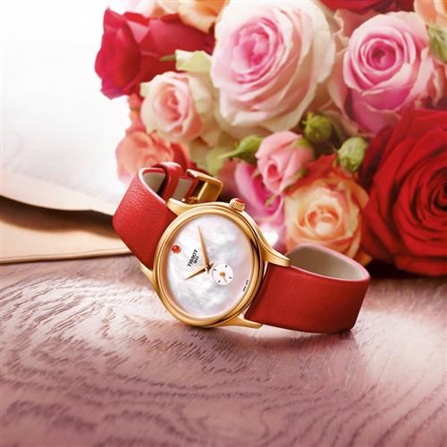 TISSOT天梭BellaOra臻時系列小秒針女錶-珍珠貝x玫瑰金框/31mmT1033103611101