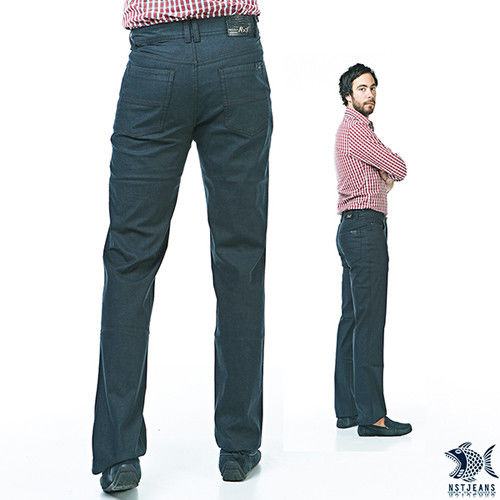 【NST Jeans】380(5528) 土耳其鴨綠色 五袋款窄版牛仔褲(中低腰窄版)-行動