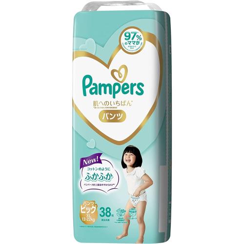 PAMPERS 幫寶適 日本全新安心 一級棒褲型XL38片x4包