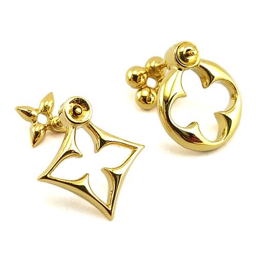 Louis Vuitton LV Flowergram Earrings - Brass Stud, Earrings