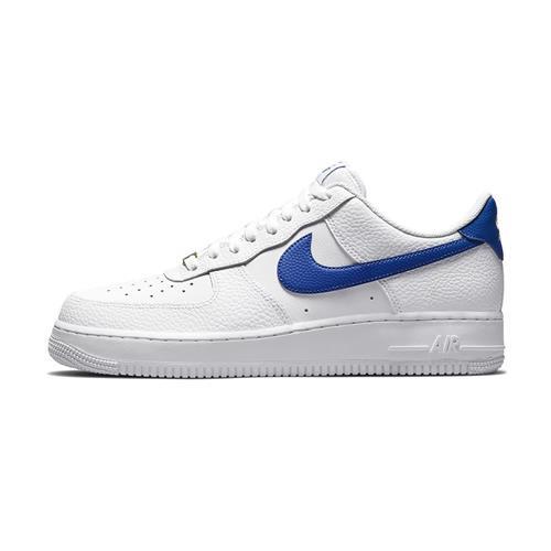 Nike Air Force 1 Low 男 白藍 金標 荔枝皮 經典 穿搭 運動 休閒鞋 DM2845-100