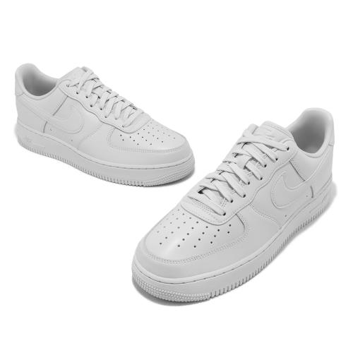 Nike 休閒鞋Air Force 1 07 Fresh 男鞋灰白全白皮革AF1 DM0211-002