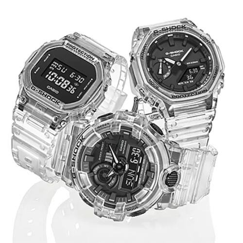 CASIO G-SHOCK 農家橡樹八角造型透明特別版(GA-2100SKE-7A)