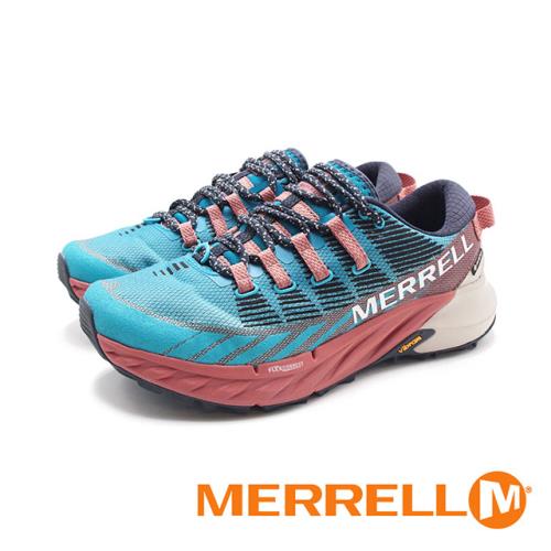 MERRELL(女)AGILITY PEAK 4 GTX戶外健身輕量型慢跑越野鞋 女鞋-藍