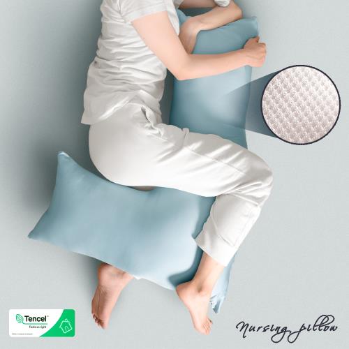 《英柏絲》60支天絲x3D 特涼版 L型翻身護理枕 翻身枕 看護輔助枕 擺位枕 MIT台灣製