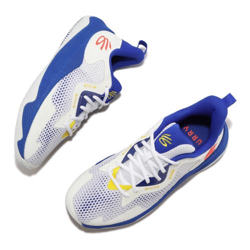 Under Armour 籃球鞋Curry HOVR Splash 3 AP 男鞋白藍緩震子系列運動鞋