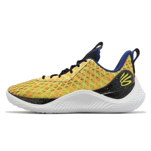 Under Armour 籃球鞋Curry 10 Bang Bang 男鞋黃黑長頸鹿10代緩震運動鞋