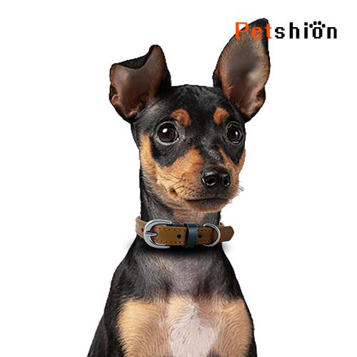 【Petshion】福利品 真皮手工項圈 皮革項圈 狗項圈(C3-M)