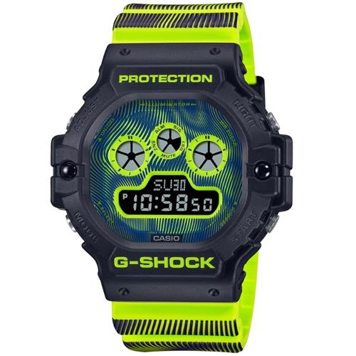 CASIO 卡西歐】G-SHOCK 科幻感奇妙世界螢光色調電子錶-螢光黃DW-5900TD