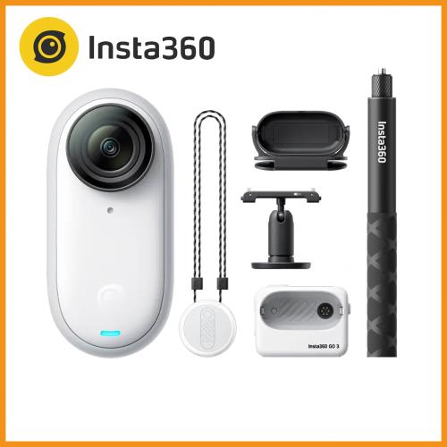 Insta360 GO 3 翻轉觸控大螢幕拇指防抖相機128GB 公司貨+ 114cm隱形