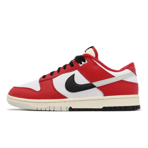 Nike 休閒鞋Dunk Low 男鞋紅白黑芝加哥解構Chicago Split DZ2536-600