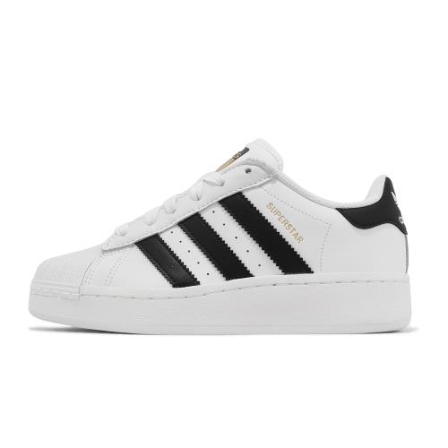 adidas 休閒鞋Superstar XLG 男鞋女鞋黑白皮革貝殼頭三葉草愛迪達