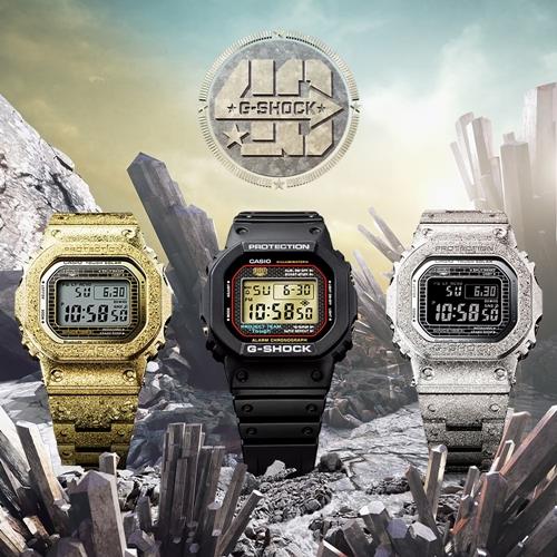 【CASIO 卡西歐】G-SHOCK 40週年限定 電波藍牙 太陽能 深層硬化 全金屬 百搭銀 GMW-B5000PS-1_43.2mm