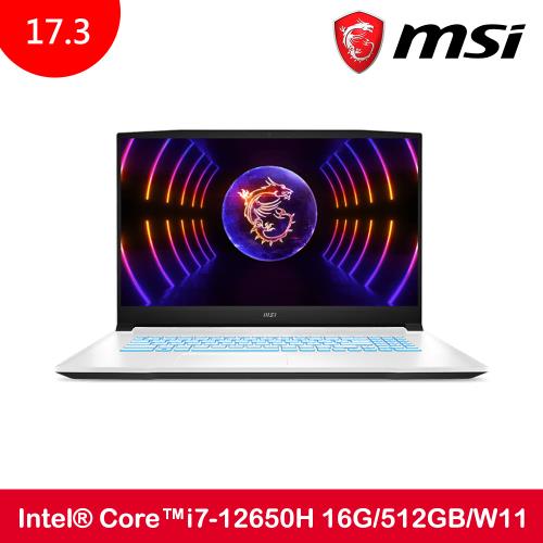 MSI微星 Sword 17 A12VF-059TW-17.3 電競筆電（i7/16G/512G/FHD/WIN11H）