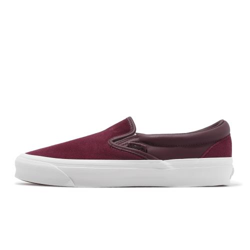 Vans 懶人鞋 OG Classic Slip-On LX Vault 男鞋 女鞋 酒紅 白 麂皮 休閒鞋 VN0A32QNPRT